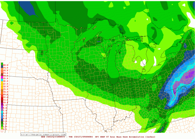 SREF snow