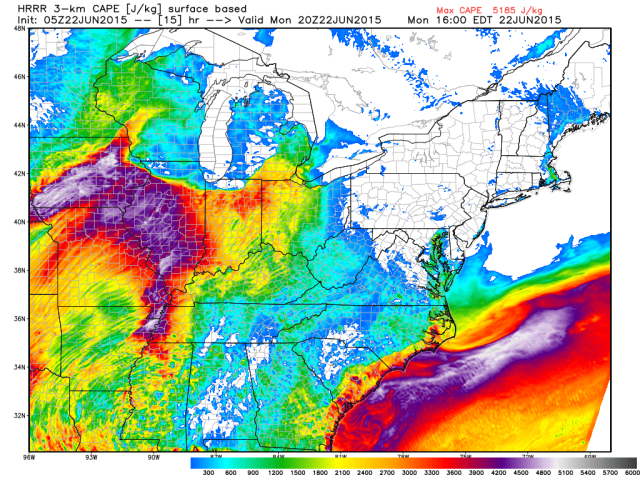 HRRR CAPE