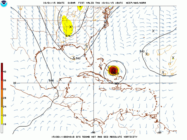 Joaquin GFS 18