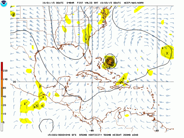 Joaquin GFS 72