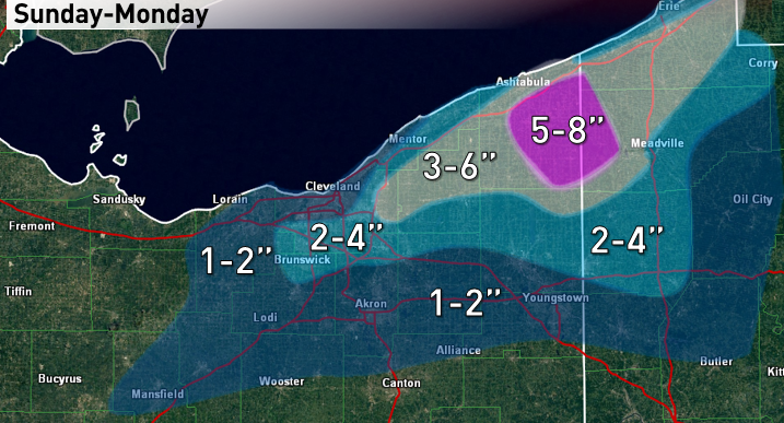 January 3-4th, 2016 Lake Effect Snow Event | Ramblings of Meteorologist ...