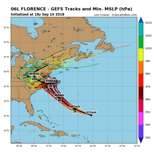 9-10 Florence GEFS